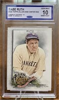 Babe Ruth 2022 Allen & Ginter CCG 10