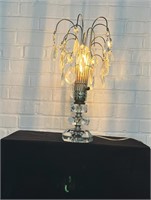 Mid Century Crystal Lamp