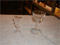 Elegant Clear Glass Stemware - lot of 14