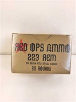 Red OPS .223 Rem Ammo - Box of 20