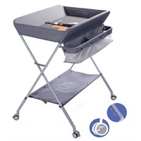 $90  EGREE Baby Folding Diaper Station  Grey