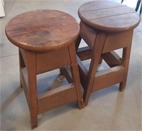 2 -- Wood Stools