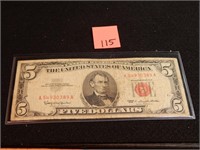 1963 $5 Red Label