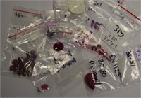 Quantity of loose rubies for jewellery making