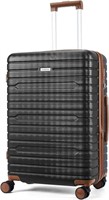 FIGESTIN Checked Luggage 24 inch, 100% PC Large S