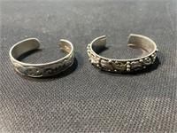 Two Sterling bracelets