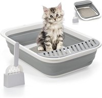 Foldable Cat Litter Box With Fashion Cat Litter
