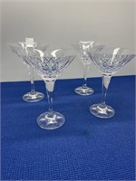 Art Deco Martini Glasses , 4 Pcs