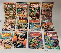 (12) 1970s "Conan The Barbarian" Comics