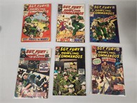 (6) 1960s Sgt Fury & His Howling Comandos Comics