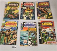 (6) 1960s / 70s Captain Savage Comics