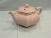 Hall China pink "Plume" teapot