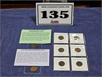 Indian Head & VDB Lincoln Cent Pieces