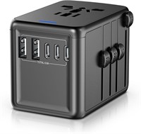 NEW $40 Universal Travel Adapter w/Type Cs & USBs