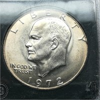 1972 S Eisenhower $1 BU BA