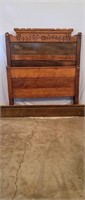 Antique Eastlake Spoon Carved Twin Bed