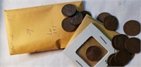 1949S Bag of 29 Wheat Cents