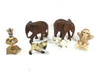 Wood Elephants, Ceramic Cats, Grandma Love
