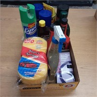 Assorted silicone spray, detailing supplies and