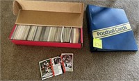 Box of Football / NFL Trading Cards & Empty