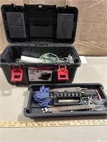 19 Inch Tool Box with Lid Organizers & Tools