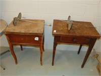 2 wooden sewing table (props)