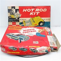 Two 1950's Model Car Kits: 1951 Ford & Hot Rod