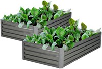 3.3x6.6x1.3' Galvanized Steel Raised Garden Bed