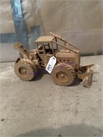 WOODEN HAND-MADE LOGGING TRUCK