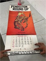1973 Pendleton Round up Calendar