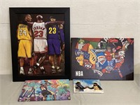 4 NBA Themed Prints