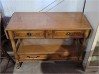 Thomasville Vintage 2 Drawer Server Table