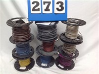 LOT OF 9 SPOOLS "12" WIRE