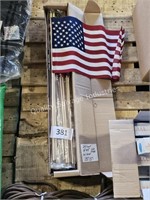24ct USA stick flags 12x18”