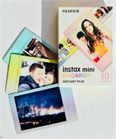 New 4 packs of Instax Fujifilm, 10 photo sheets