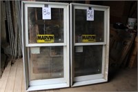 New - 2 Marvin Double Hung Aluminum Clad Windows