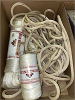 Twine and braided nylon ropes