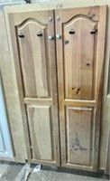 Unfinished Two Door Pantry Cabinet