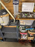 Shelf A Top to Bottom w/ Ridgid Shop vacuum