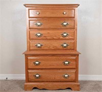 Vintage Oakwood Furniture Chest Of Drawers