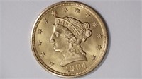 1904 Gold $2.50 Liberty Head Quarter Eagle