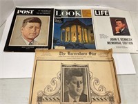 JOHN F. KENNEDY MAGAZINES, WAR POST OFFICE BOOKLET