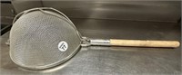 Large Wood Handle Strainer