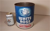 White Rose Anti-Freeze Can