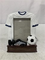 SOCCER THEMED PICTURE FRAME, 5.25 X 7 IN.