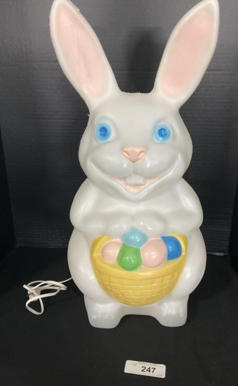 Empire Easter Bunny Blow Mold Decoration.