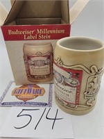 Stein-Budweiser Millennium Label 2000