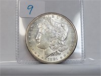 1881 S Morgan Silver Dollar