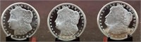 (3) Liberty Proof  Half Troy Oz. Silver Rounds By