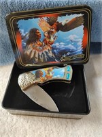 Collector Knife in Tin - Indian Culture - NIB